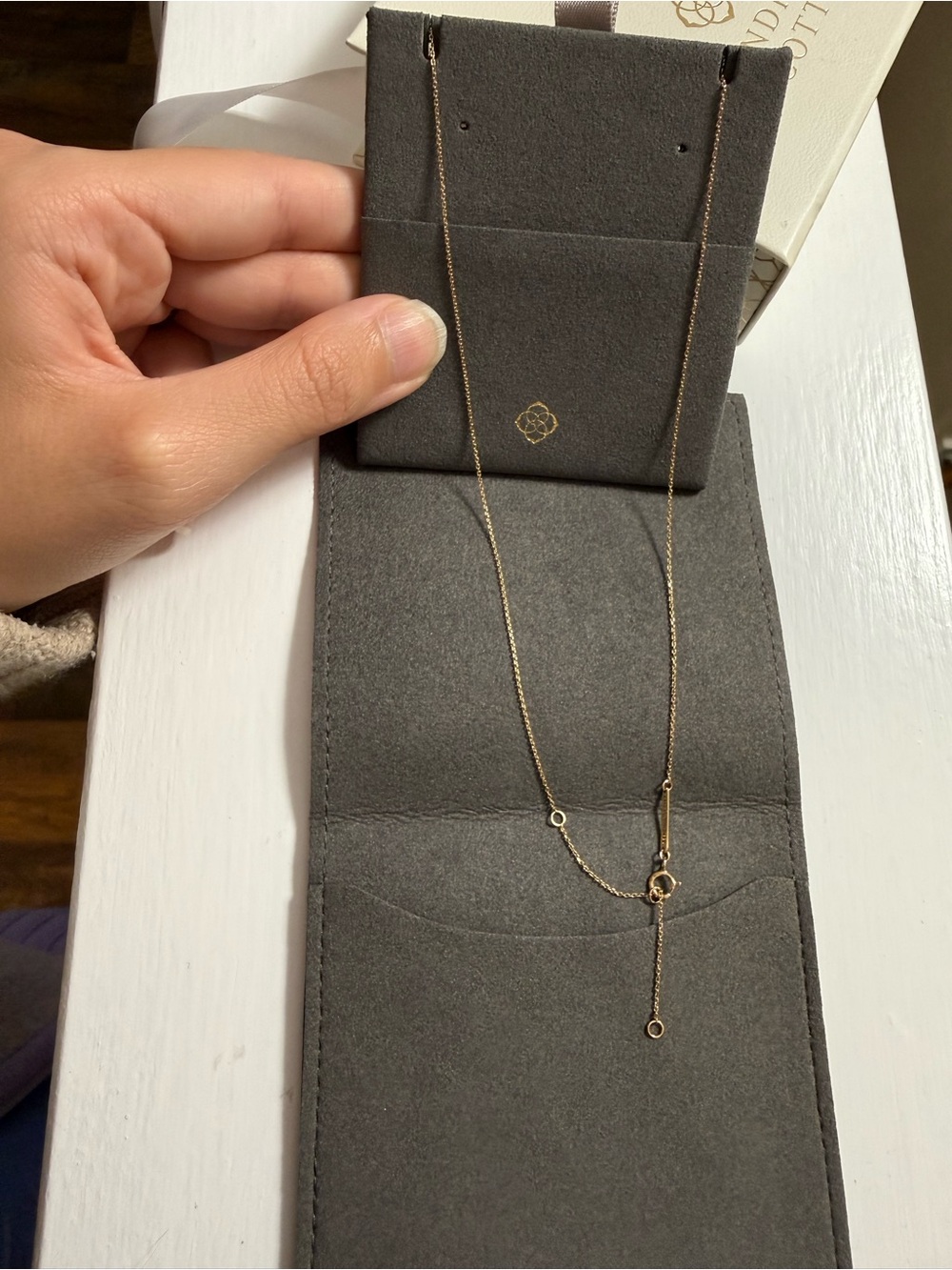 Rare Kendra Scott Fleur Pave Necklace - Picture 4 of 6